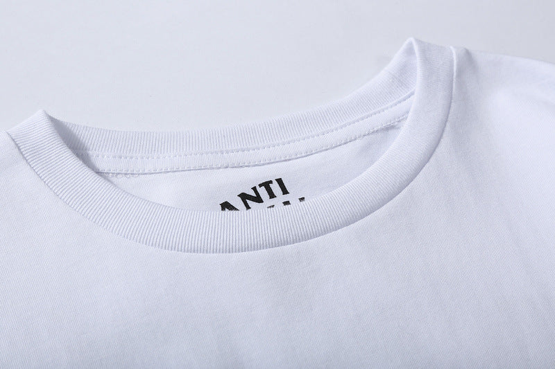 2017 Summer Couple's Loose Cotton T-Shirt with Print